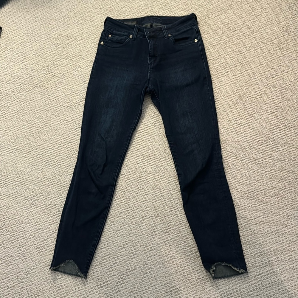 Kur from the Kloth Carlo high rise ankle skinny jeans